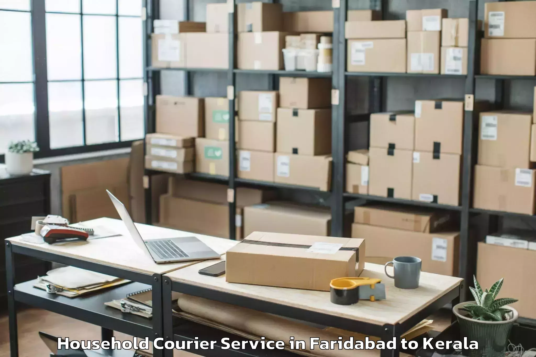 Trusted Faridabad to Tellicherry Household Courier